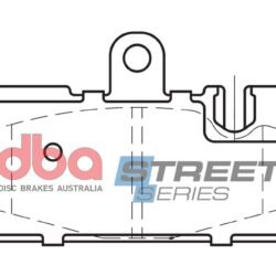 DBA Brake Pads Street Series Ceramic — Rear Axle for Lexus LS430 (XF30) / RX300 – DB1497SS — brake part photo