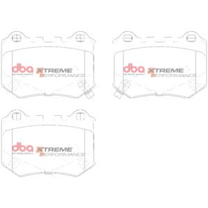 DBA Brake Pads Xtreme Performance ECE R90 certified — Rear Axle for Subaru WRX STi – DB15007XP — brake part photo