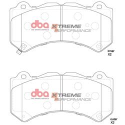 DBA Brake Pads Xtreme Performance — Front Axle for Dodge Durango SRT Hellcat / Jeep Grand Cherokee – DB15039XP — brake part photo
