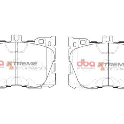 DBA Brake Pads Xtreme Performance — Front Axle for Mercedes-Benz C-Class (W205) C43 AMG / C-Class Cabriolet (A205) C43 AMG – DB15062XP — brake part photo