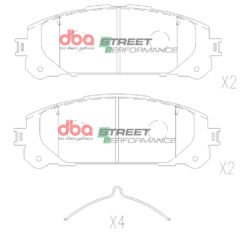 DBA Brake Pads Street Performance — Front Axle for Toyota KLUGER – DB15067SP — brake part photo