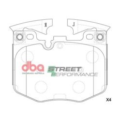 DBA Brake Pads Street Performance — Front Axle for BMW 3 Series (G20) 318 / 3 Series (G20) 320 – DB15107SP — brake part photo