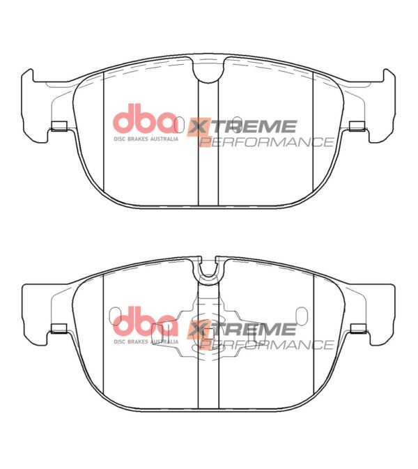 DBA Brake Pads Xtreme Performance — Front Axle for Volvo S60 (Mk3) B4 / S60 (Mk3) B5 – DB15116XP — brake part photo DBA Brake Pads Xtreme Performance — Front Axle for Volvo S60 (Mk3) B4 / S60 (Mk3) B5 – DB15116XP — brake part photo