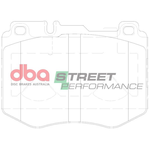 DBA Brake Pads Street Performance — Front Axle for Mercedes-Benz C-Class (W205) C250 / C-Class (W205) C250 TD – DB15182SP — brake part photo DBA Brake Pads Street Performance — Front Axle for Mercedes-Benz C-Class (W205) C250 / C-Class (W205) C250 TD – DB15182SP — brake part photo