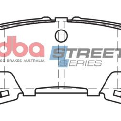 DBA Brake Pads Street Series Ceramic — Rear Axle for Lexus RX300 / RX350 – DB1518SS 2 DBA Brake Pads Street Series Ceramic — Rear Axle for Lexus RX300 / RX350 – DB1518SS DBA Brake Pads Street Series Ceramic — Rear Axle for Lexus RX300 / RX350 – DB1518SS — brake part photo