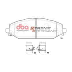 DBA Brake Pads Xtreme Performance — Front Axle for Dodge Ram Pick-Up 1500 / Ram Trucks 1500 – DB15195XP — brake part photo