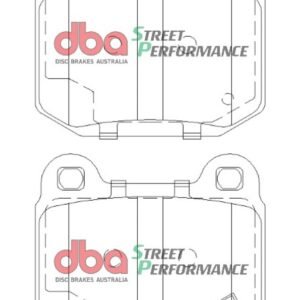 DBA Brake Pads Street Performance ECE R90 certified — Rear Axle for Maserati Ghibli (AM336) / Quattroporte (AM337) – DB1521SP — brake part photo