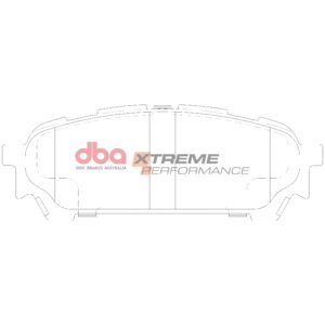 DBA Brake Pads Xtreme Performance — Rear Axle for Subaru Forester / Forester SG5 – DB1672XP — brake part photo