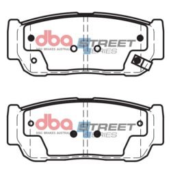 DBA Brake Pads Street Series Ceramic — Rear Axle for Ssangyong Rexton / Rexton W – DB1673SS — brake part photo
