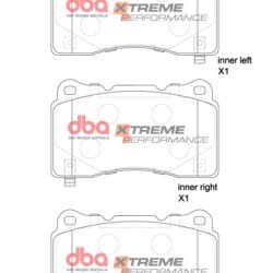 DBA Brake Pads Xtreme Performance — Front Axle for Renault Megane Hatch (Mk4) RS – DB1695XP — brake part photo