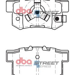 DBA Brake Pads Street Series Ceramic — Rear Axle for Honda Accord / CR-V Mk2 – DB1728SS — brake part photo