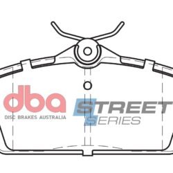 DBA Brake Pads Street Series Ceramic — Front Axle for Nissan Almera / Primera P11 – DB1761SS — brake part photo