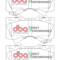 DBA Brake Pads Street Performance ECE R90 certified — Front Axle for Lexus LX450 / LX570 – DB1838SP — brake part photo