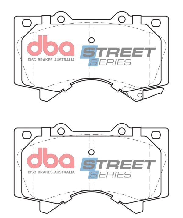 DBA Brake Pads Street Series Semi-metallic — Front Axle for Lexus LX450 / LX570 – DB1838SS — brake part photo