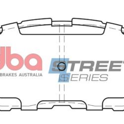 DBA Brake Pads Street Series Ceramic — Front Axle for Lexus IS200D / IS220D – DB1852SS — brake part photo