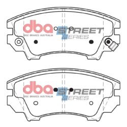 DBA Brake Pads Street Series Ceramic — Front Axle for Chevrolet Camaro (5th Gen) / Malibu – DB1925SS — brake part photo