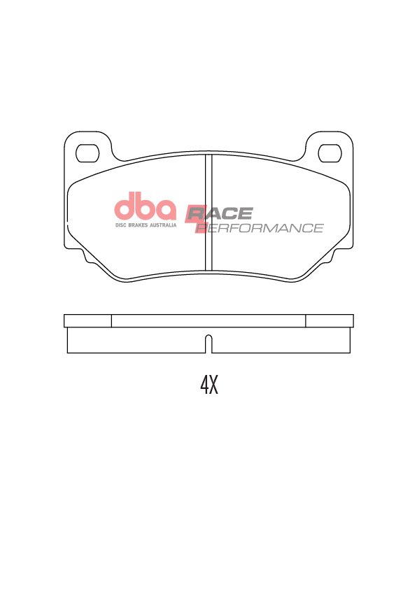 DBA Brake Pads Race Performance — Rear Axle for Holden (aust/nz) Commodore (VZ) / Hsv (aust/nz) Z – DB1934RP — brake part photo DBA Brake Pads Race Performance — Rear Axle for Holden (aust/nz) Commodore (VZ) / Hsv (aust/nz) Z – DB1934RP — brake part photo