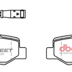 DBA Brake Pads Street Series Semi-metallic — Rear Axle for Mercedes-Benz Viano / Vito – DB1966SS — brake part photo