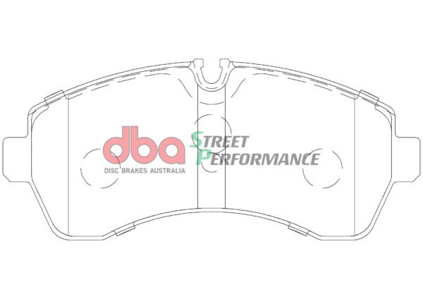 DBA Brake Pads Street Performance — Front Axle for Mercedes-Benz Sprinter 211D / Sprinter 214D – DB1974SP — brake part photo