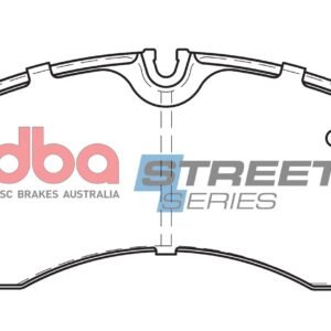 DBA Brake Pads Street Series Semi-metallic — Front Axle for Mercedes-Benz Sprinter 211D / Sprinter 214D – DB1974SS — brake part photo