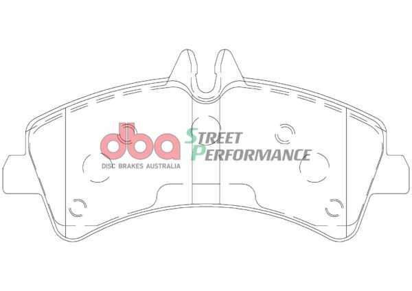 DBA Brake Pads Street Performance — Rear Axle for Mercedes-Benz Sprinter 411D / Sprinter 413D – DB1975SP — brake part photo