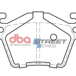DBA Brake Pads Street Series Semi-metallic — Rear Axle for Mercedes-Benz V-Class V200 / V-Class V220 TD – DB1987SS — brake part photo