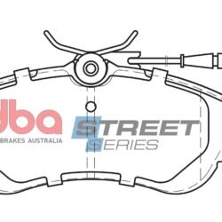 DBA Brake Pads Street Series Ceramic — Front Axle for Citroen Berlingo / Berlingo Multispace – DB2015SS — brake part photo