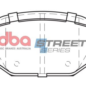DBA Brake Pads Street Series Ceramic — Rear Axle for Alfa Romeo 147 / Romeo 156 – DB2039SS — brake part photo