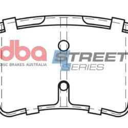 DBA Brake Pads Street Series Ceramic — Rear Axle for Citroen C4 Picasso / Grand C4 Picasso – DB2041SS — brake part photo