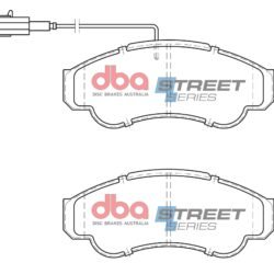 DBA Brake Pads Street Series Semi-metallic — Front Axle for Citroen Jumper (Q14) / Jumper (Q18) – DB2045SS — brake part photo