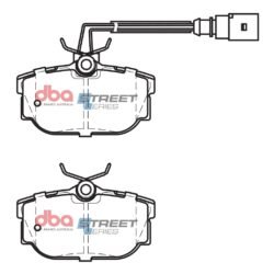 DBA Brake Pads Street Series Semi-metallic — Rear Axle for Ford Galaxy (Mk1) / SEAT Alhambra (7M) – DB2055SS — brake part photo