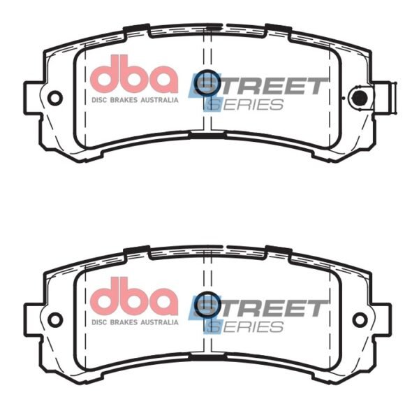 DBA Brake Pads Street Series Ceramic — Rear Axle for Nissan Patrol Y61 – DB2060SS — brake part photo