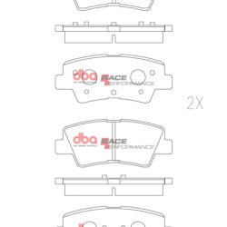 DBA Brake Pads Race Performance — Rear Axle for Hyundai Ioniq / Veloster – DB2076RP 2 DBA Brake Pads Race Performance — Rear Axle for Hyundai Ioniq / Veloster – DB2076RP DBA Brake Pads Race Performance — Rear Axle for Hyundai Ioniq / Veloster – DB2076RP — brake part photo