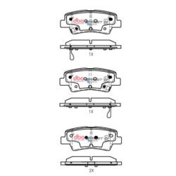 DBA Brake Pads Hyundai Ioniq / Kona / Kia Niro 2017 - On R — Rear Axle for Hyundai Ioniq / Veloster – DB2076SSEV — brake part photo