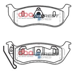 DBA Brake Pads Street Series Ceramic — Rear Axle for Jeep Cherokee / Wrangler – DB2163SS — brake part photo