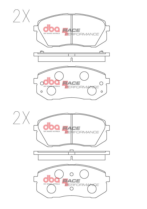DBA Brake Pads Race Performance — Front Axle for Hyundai Kona / Tucson Mk3 – DB2174RP — brake part photo DBA Brake Pads Race Performance — Front Axle for Hyundai Kona / Tucson Mk3 – DB2174RP — brake part photo