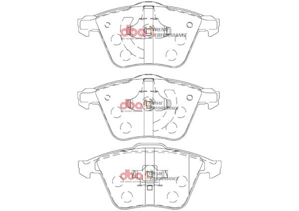 DBA Brake Pads Xtreme Performance — Front Axle for Ford Focus (Mk2) / Focus XR5 – DB2176XP — brake part photo DBA Brake Pads Xtreme Performance — Front Axle for Ford Focus (Mk2) / Focus XR5 – DB2176XP — brake part photo
