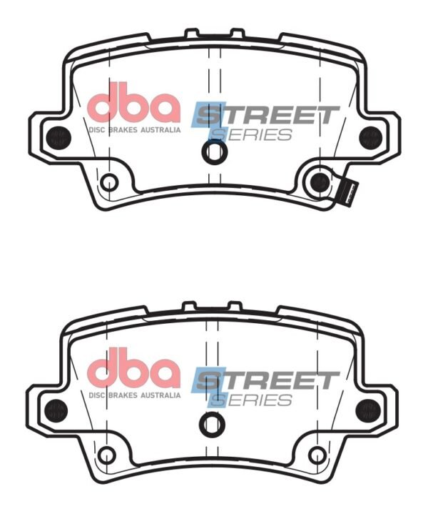 DBA Brake Pads Street Series Ceramic — Rear Axle for Honda Civic (8th Gen) FN2 – DB2177SS — brake part photo DBA Brake Pads Street Series Ceramic — Rear Axle for Honda Civic (8th Gen) FN2 – DB2177SS — brake part photo