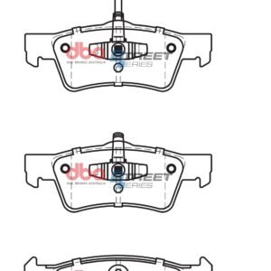 DBA Brake Pads Street Series Semi-metallic — Rear Axle for Volkswagen Caravelle / Touareg (1st Gen) – DB2201SS — brake part photo