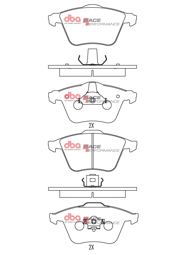 DBA Brake Pads Race Performance — Front Axle for Audi A6 C5/4B / A6 quattro Avant C5/4B – DB2210RP — brake part photo DBA Brake Pads Race Performance — Front Axle for Audi A6 C5/4B / A6 quattro Avant C5/4B – DB2210RP — brake part photo