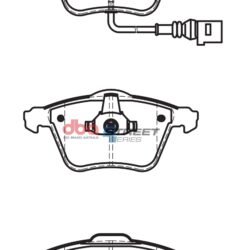 DBA Brake Pads Street Series Ceramic — Front Axle for Audi A6 C5/4B / A6 quattro Avant C5/4B – DB2210SS — brake part photo