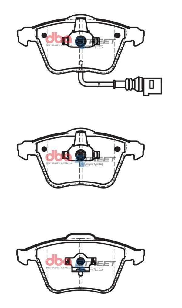 DBA Brake Pads Street Series Ceramic — Front Axle for Audi A6 C5/4B / A6 quattro Avant C5/4B – DB2210SS — brake part photo