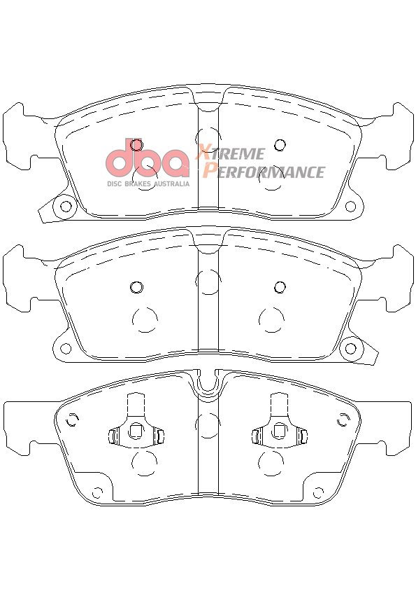DBA Brake Pads Xtreme Performance ECE R90 certified — Front Axle for Dodge Durango / Jeep Grand Cherokee – DB2216XP — brake part photo DBA Brake Pads Xtreme Performance ECE R90 certified — Front Axle for Dodge Durango / Jeep Grand Cherokee – DB2216XP — brake part photo