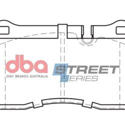 DBA Brake Pads Street Series Semi-metallic — Front Axle for Ac MK VI / Aston Martin DB9 – DB2228SS — brake part photo