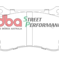DBA Brake Pads Street Performance — Front Axle for Chrysler 300C / Dodge Challenger – DB2259SP — brake part photo
