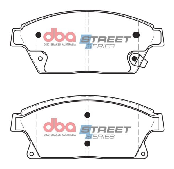 DBA Brake Pads Street Series Ceramic — Front Axle for Chevrolet Cruze (J300) / Orlando – DB2268SS — brake part photo