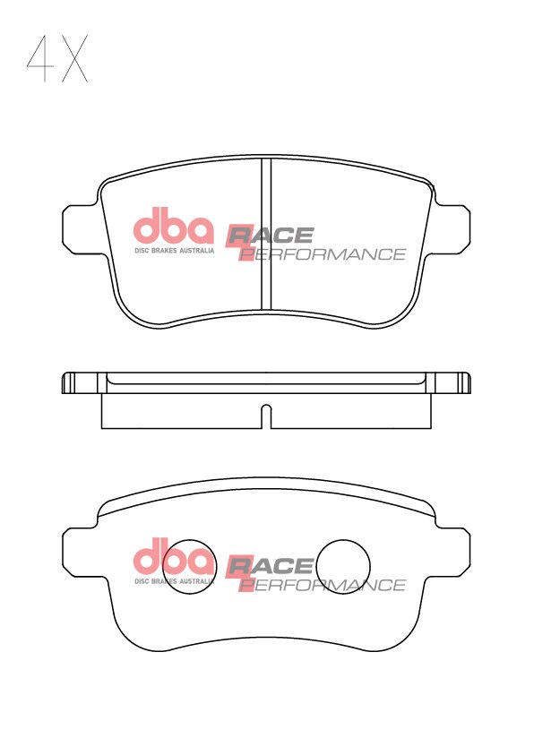 DBA Brake Pads Race Performance — Rear Axle for Renault Espace (Mk5) / Fluence – DB2277RP — brake part photo DBA Brake Pads Race Performance — Rear Axle for Renault Espace (Mk5) / Fluence – DB2277RP — brake part photo