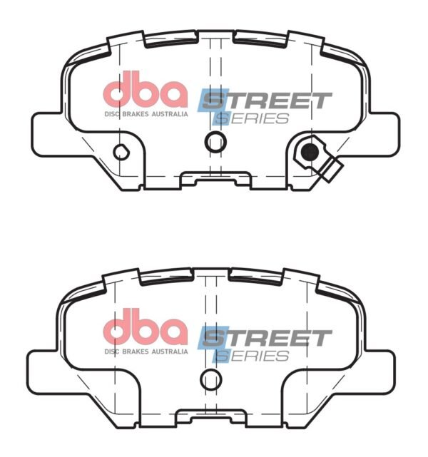DBA Brake Pads Street Series Ceramic — Rear Axle for Citroen C4 Aircross / Mazda 6 GJ – DB2294SS — brake part photo DBA Brake Pads Street Series Ceramic — Rear Axle for Citroen C4 Aircross / Mazda 6 GJ – DB2294SS — brake part photo