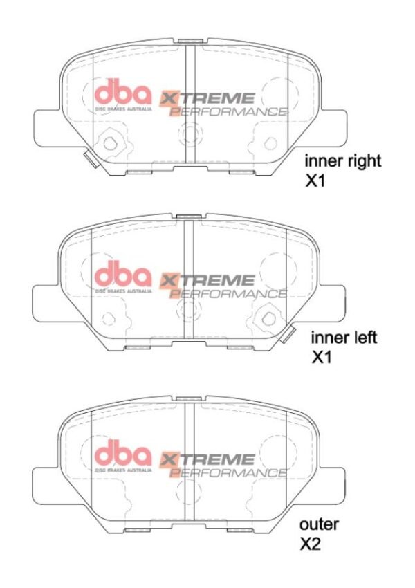 DBA Brake Pads Xtreme Performance — Rear Axle for Citroen C4 Aircross / Mazda 6 GJ – DB2294XP — brake part photo