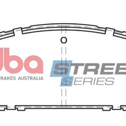 DBA Brake Pads Street Series Ceramic — Front Axle for Jeep Cherokee – DB2337SS — brake part photo